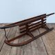 Old vintage wood and metal Davos sledge