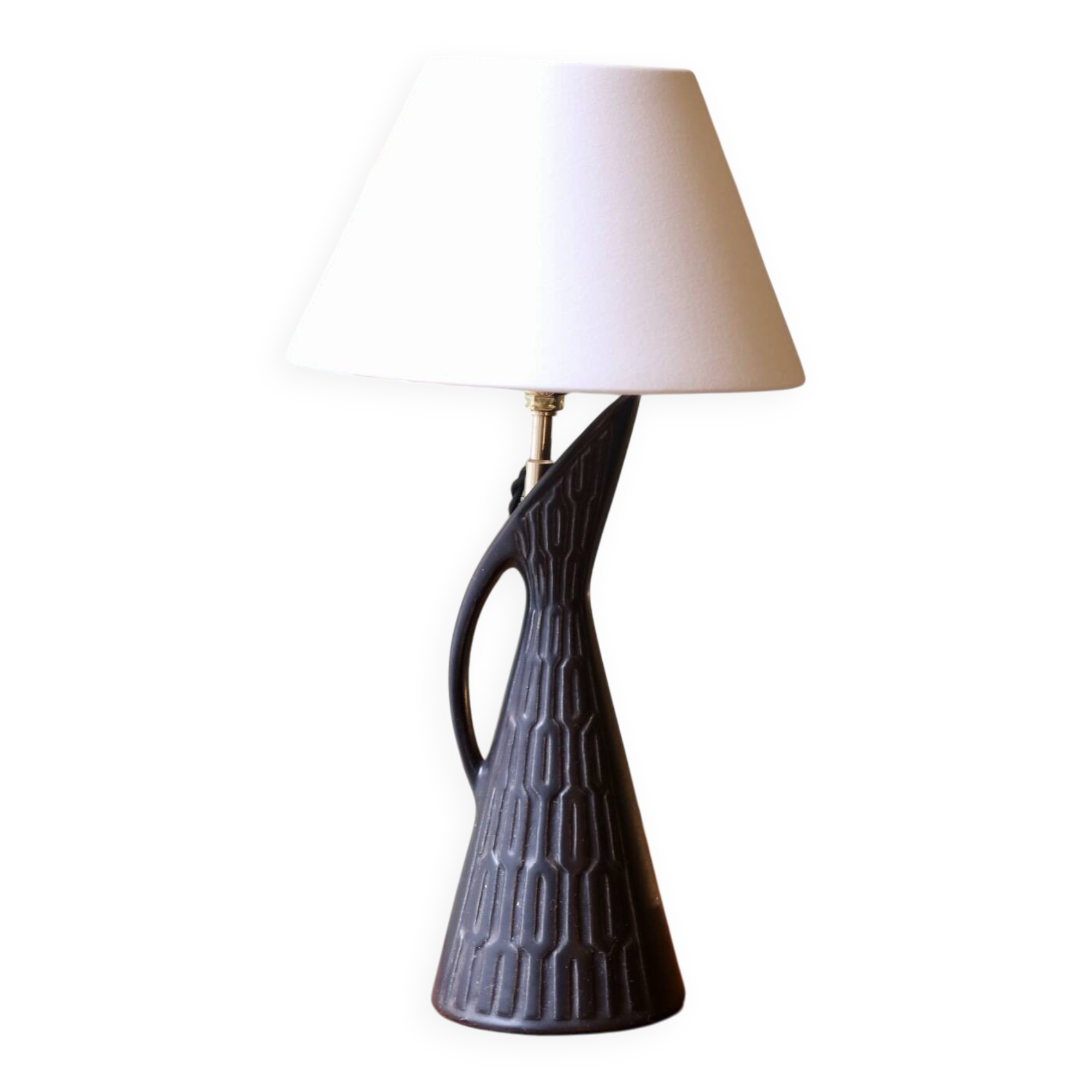 Mid-century ceramic lamp base from West Germany, 1950s