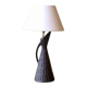 Pied de lampe mid-century en céramique West Germany, 1950