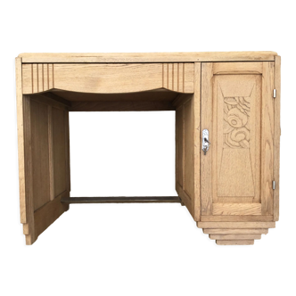 1940s oak desk pickled