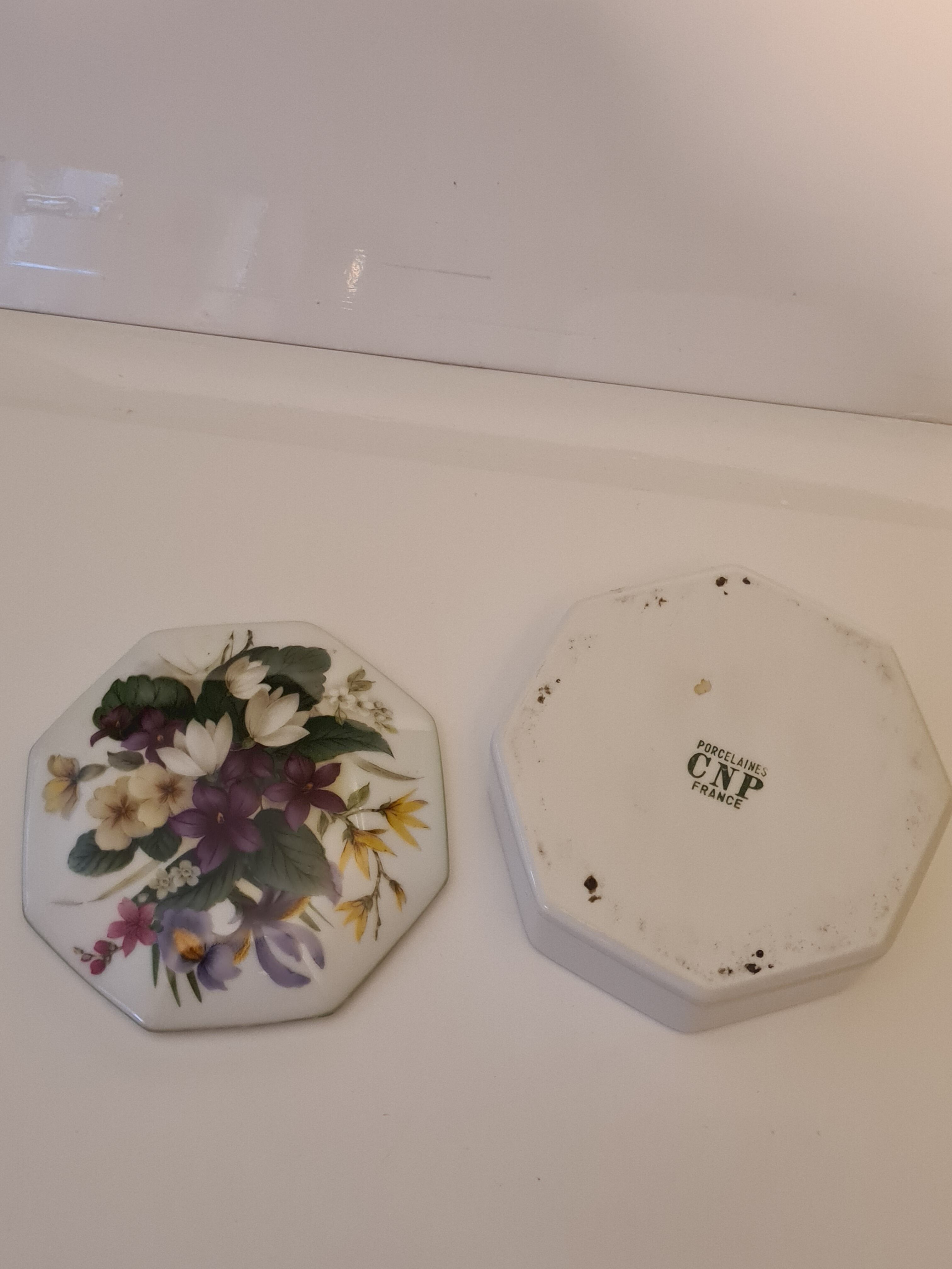 CNP porcelain candy maker France floral decoration