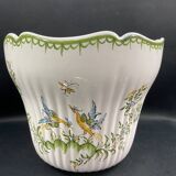 Moustiers earthenware flowerpot