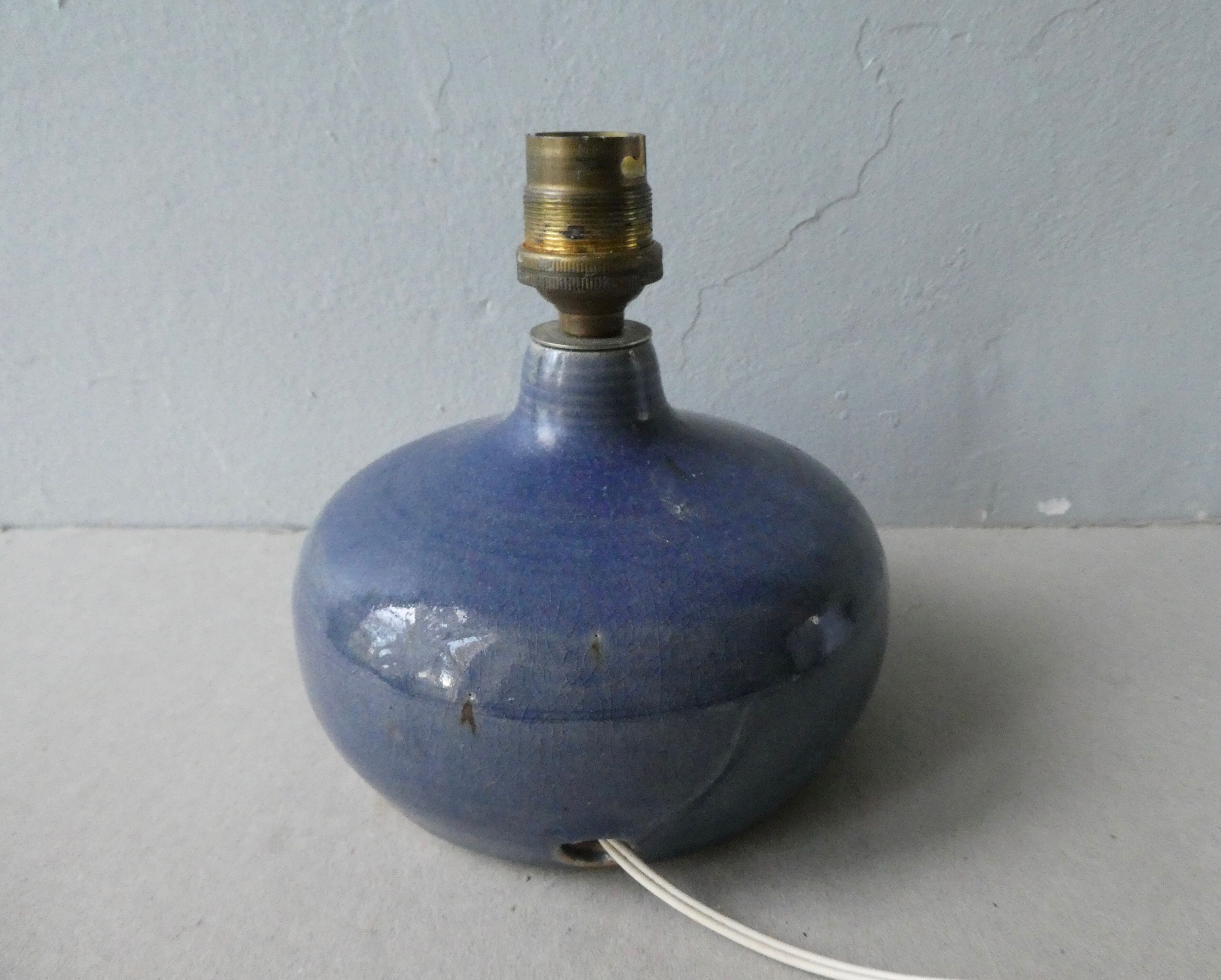 Blue sandstone lamp from the 1960s