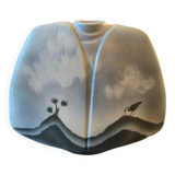 Virebent porcelain lentil vase, designed by Yves Mohi