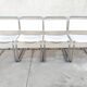 Set of 4 Bauhaus S33 chairs by Mart Stam in leather and steel.