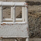 Jardinière rotin et osier, XXème