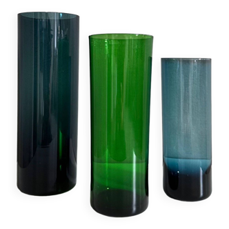 Vases midmodernes, Vase en verre vintage, intérieur des années 60