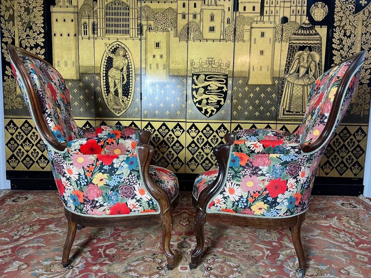 Pair of Louis Philippe armchairs //Napoleon III