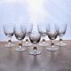 8 old crystal wine glasses house Orrefors Karolina collection