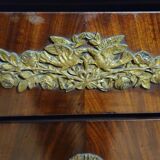 Empire period commode in flame mahogany – detached columns –