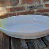 Earthenware dish with endive patterns