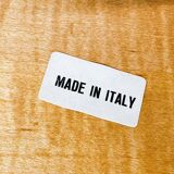 Boho chic arched bamboo shelves 1970s MCM Italian Dal Vera freestanding bookcase