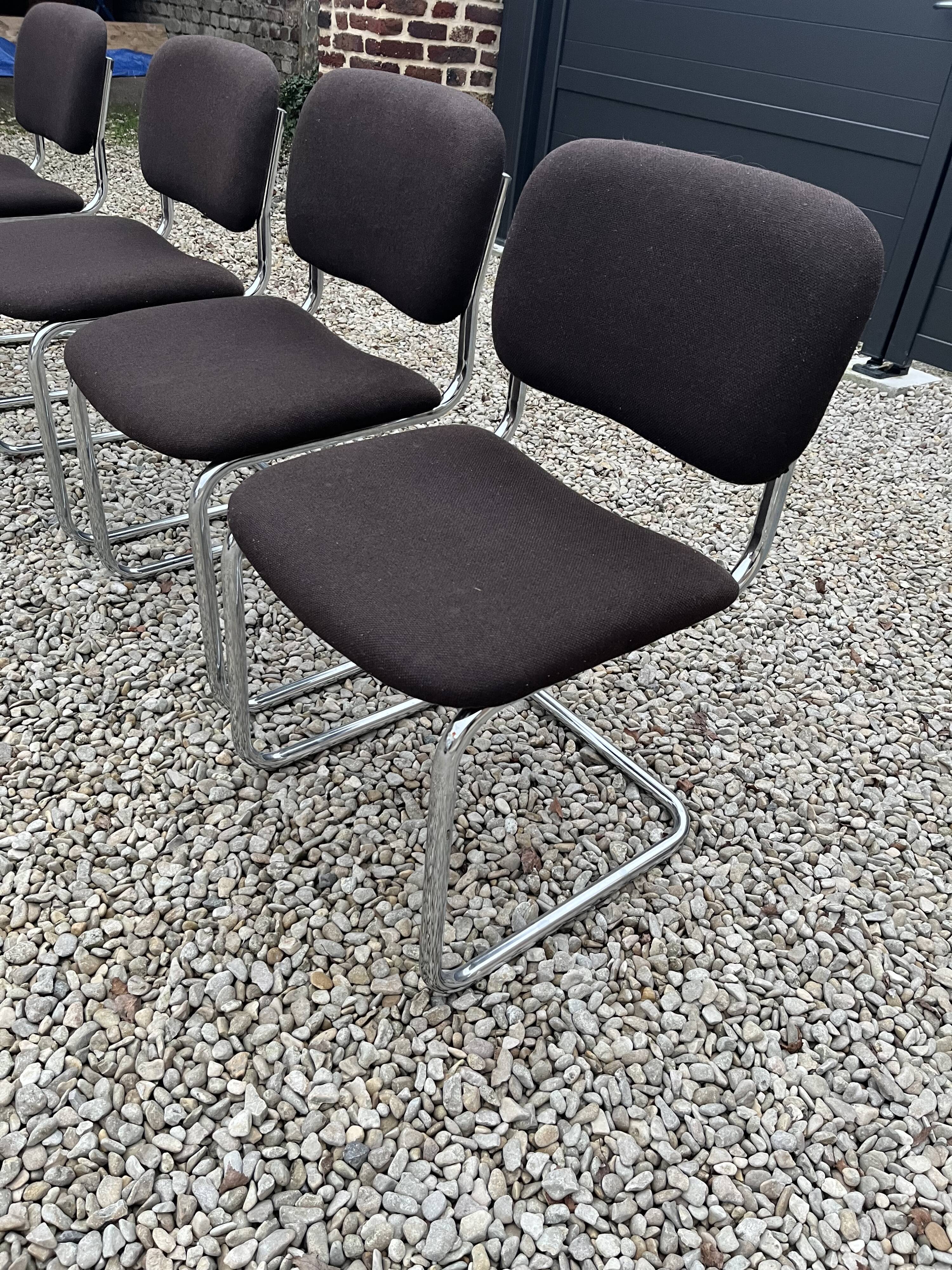 Breuer design fabric cesca chairs