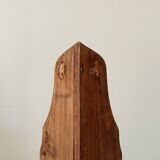 Antique wooden corner wall shelf