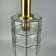 60s 70s ceiling lamp Glashütte Limburg Germany glass & brass Space Age
