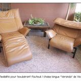 Fauteuils «Veranda» , Cuir fauve par Vico Magistretti , Édition Cassina, 19