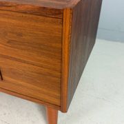 Danish teak low chest with four drawers, 1960s