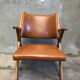 Fauteuil dal vera vintage circa 1950