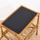 Vintage side table in rattan and bamboo – 1960s