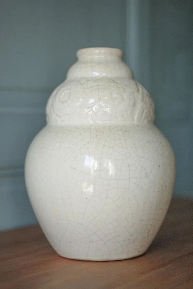 Glazed ceramic vase in the shape of a gourd, Art Deco, collection