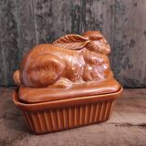Vintage tureen for pâté rabbit shaped