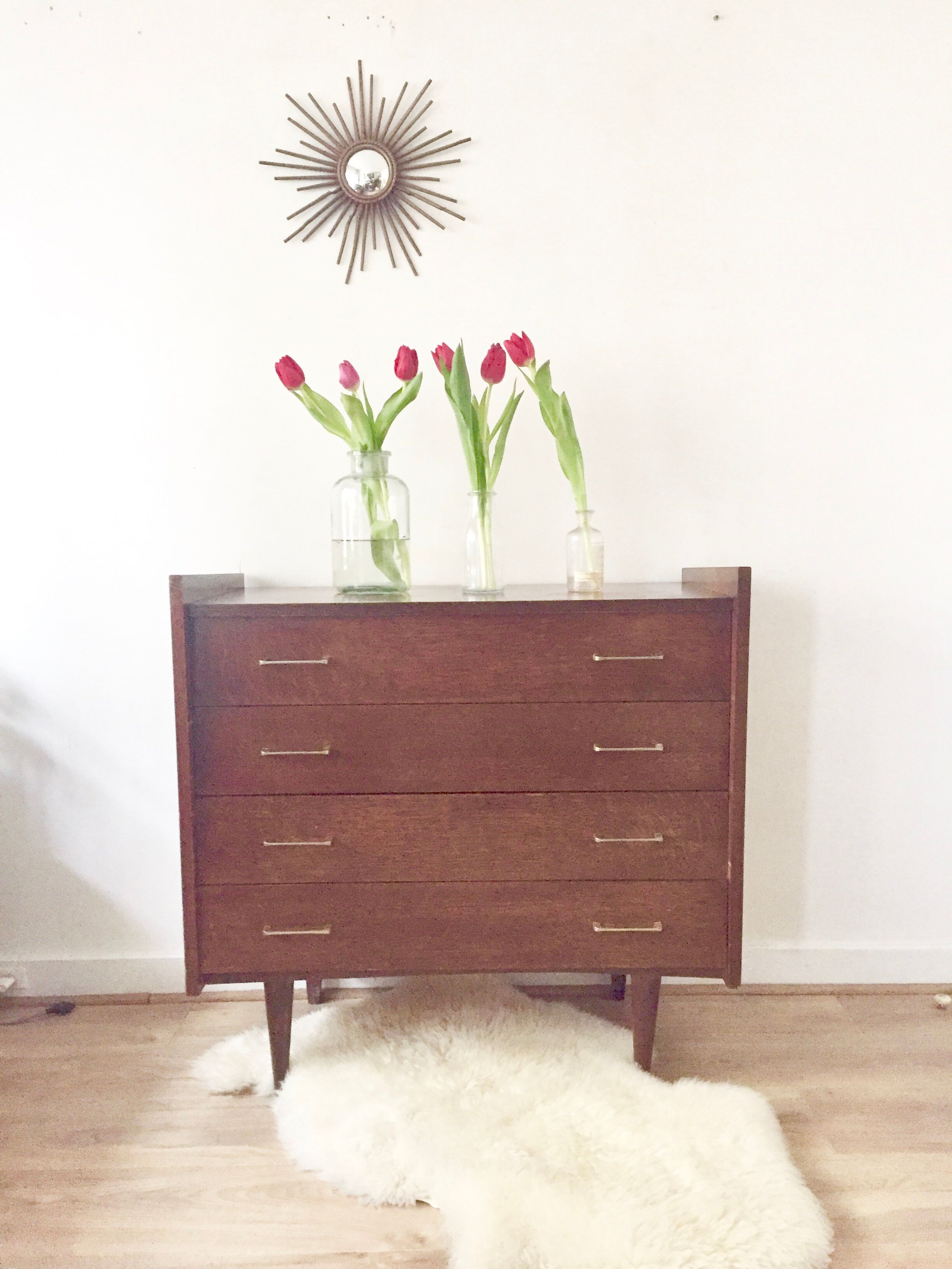 Commode vintage pieds compas année 50/60