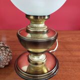 Glass globe lamp