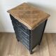 Chiffonnier vintage en bois peint en noir