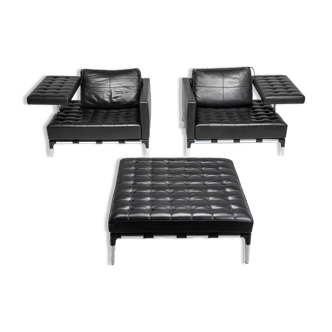 "Prive" Leather Set by Phillippe Starck for Cassina, Italy,2010s