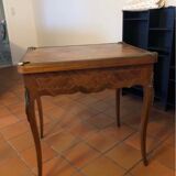 Antique marquetry game table