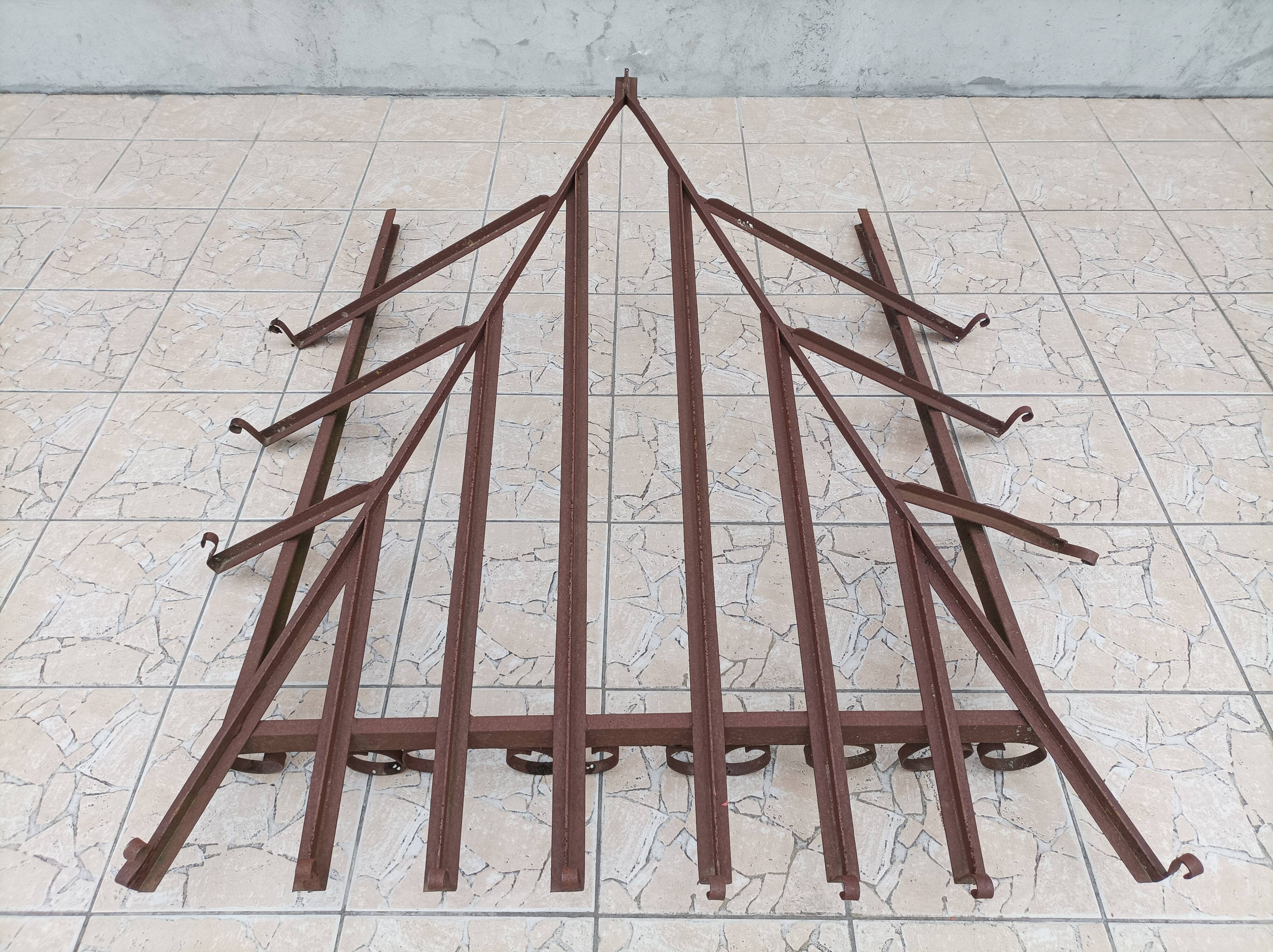 Old wrought iron canopy