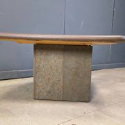 Vintage triangular Kingma style coffee table, 1970s