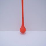 Soliflore vase by Carlo MORETTI in orange glass, Italy 1980
