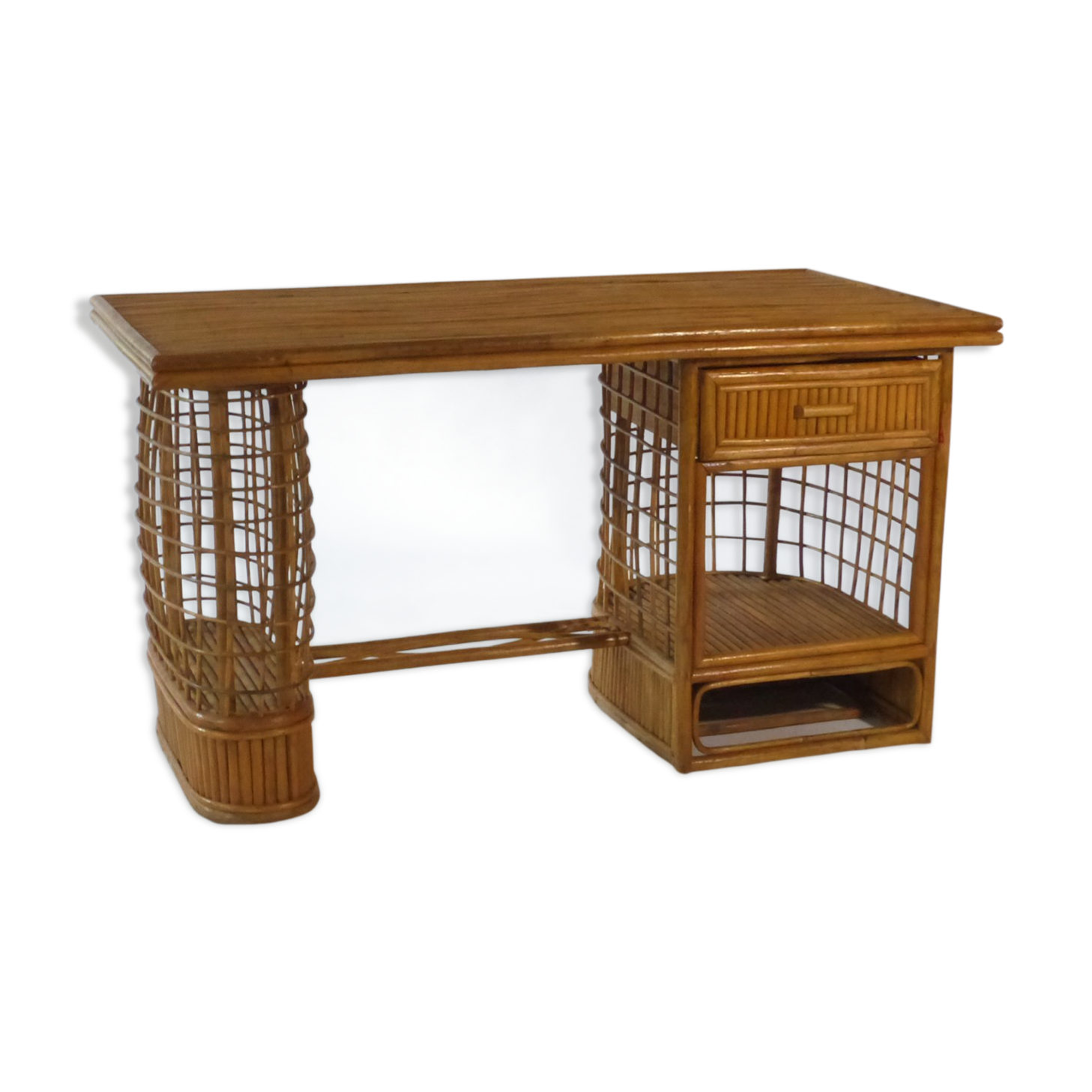 Rattan desk 1950