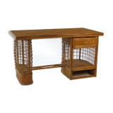 Rattan desk 1950