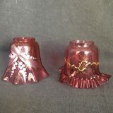 Enamelled red tulips