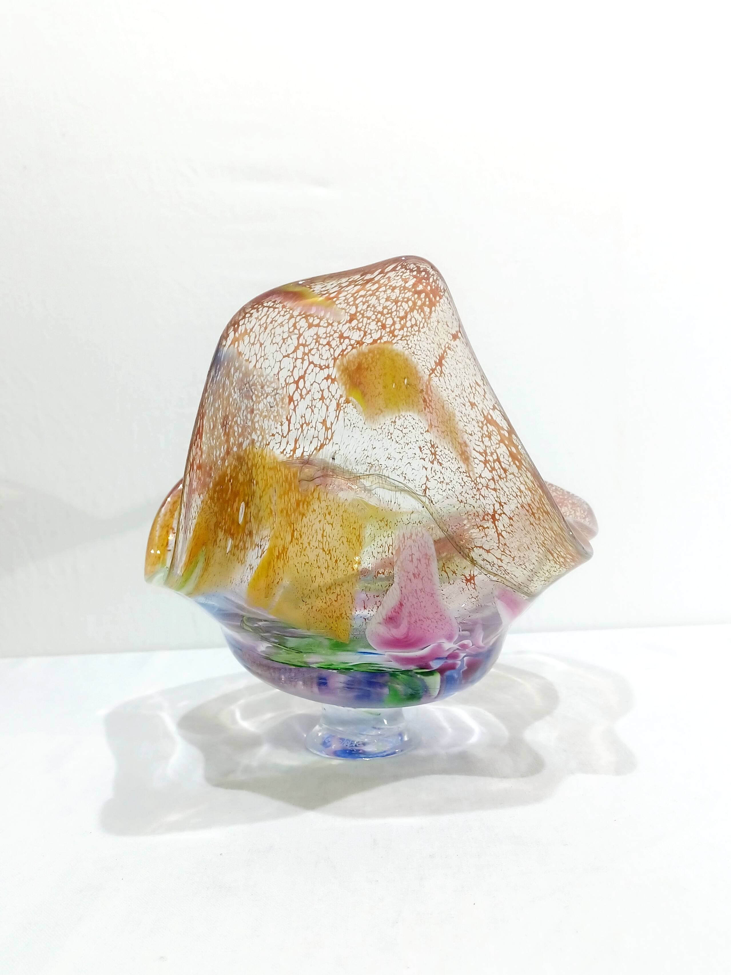 Coupe en verre soufflé Murano