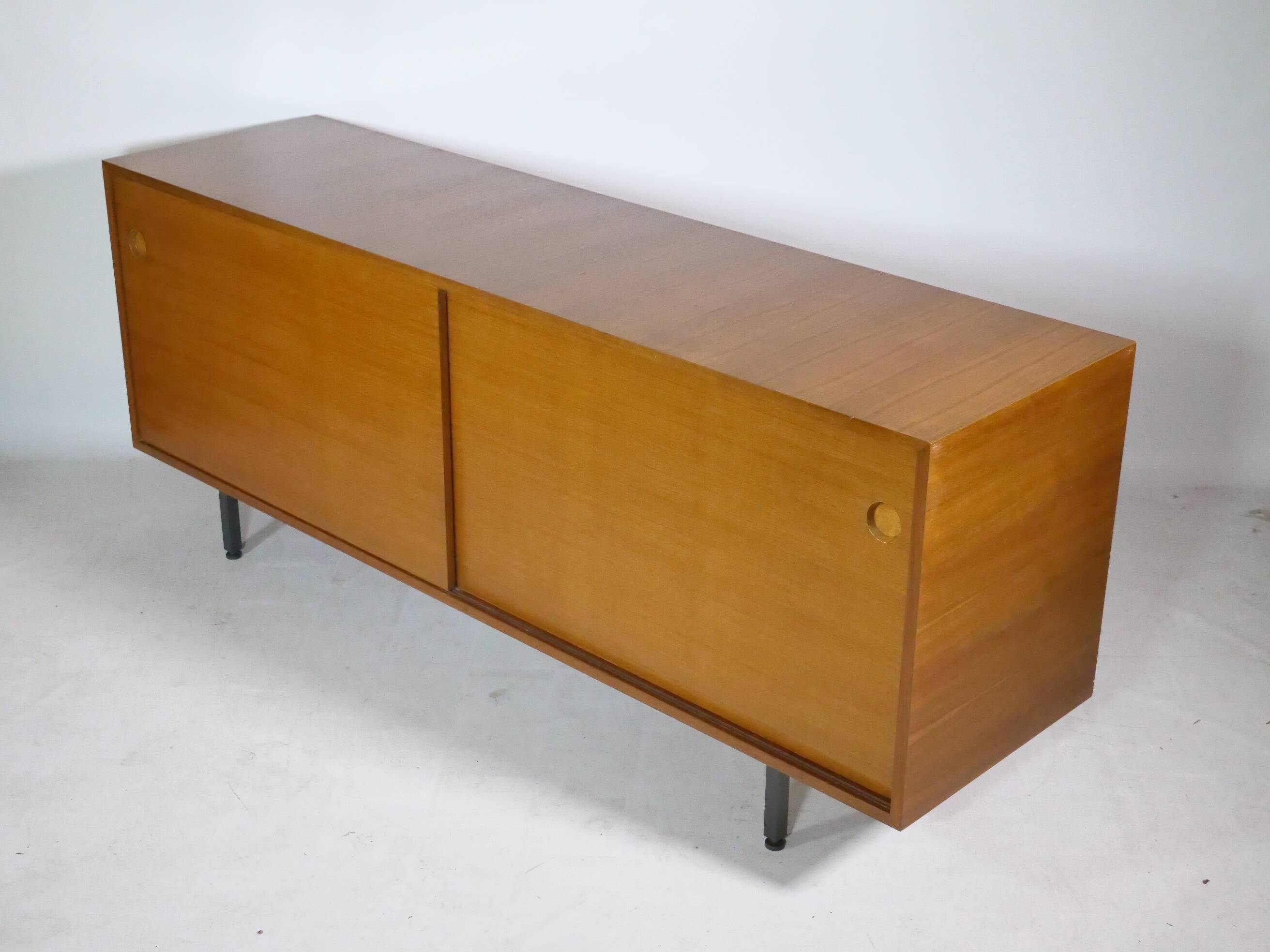 Teak sliding door sideboard by Ernst Martin Dettinger for Bormann, 1960s