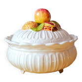 Candy dish in barbotine, Nove Italy.