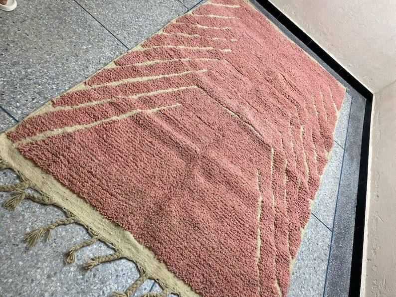 Hand-woven Berber rug from Oued Zem