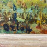 Village by the sea. Oil on panel Alexander Orloff