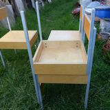 Set of 4 chairs Swiss 1980