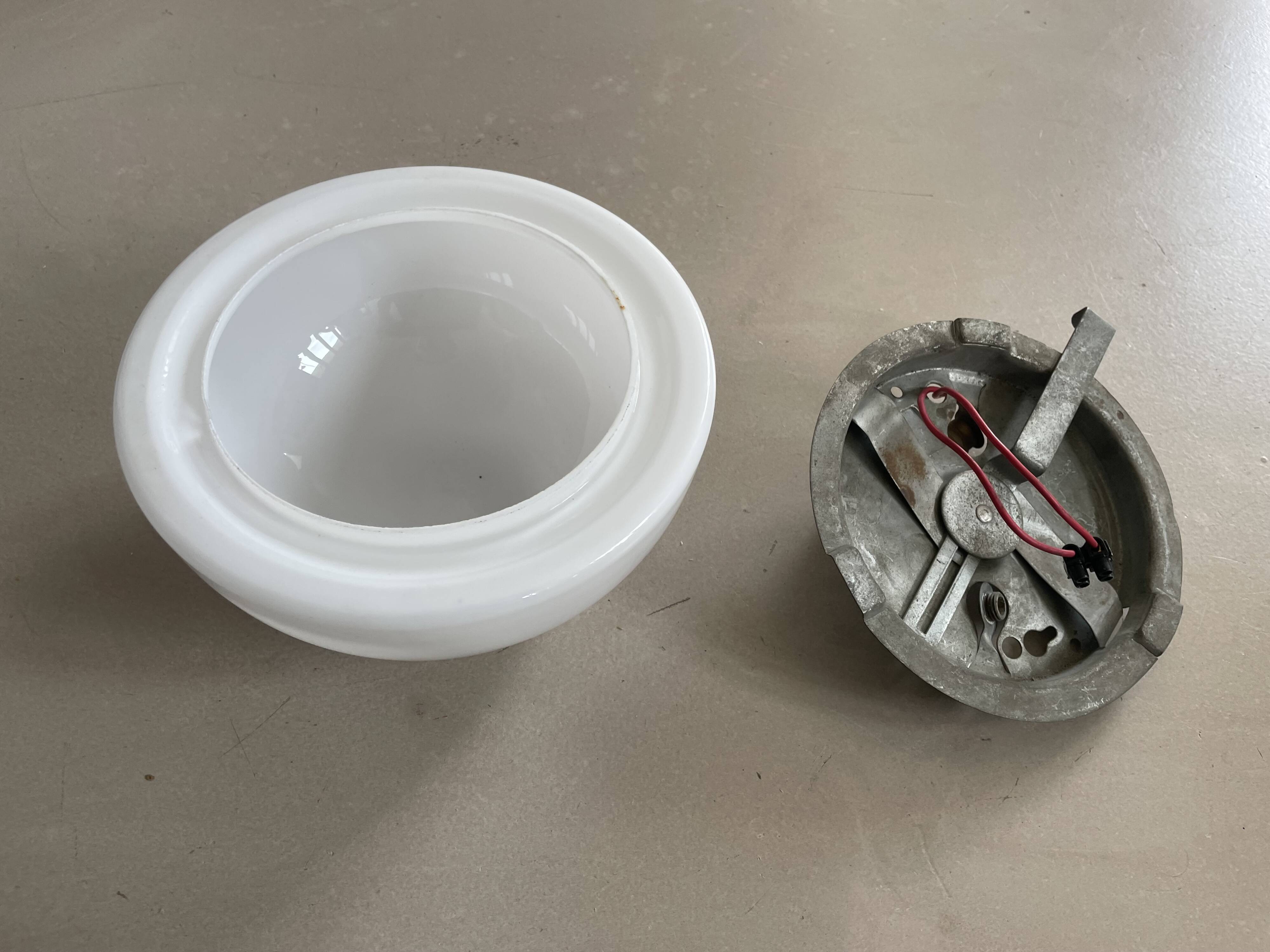 Ceiling light, Old opaline wall light