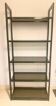 Chrome metal and opaque glass shelf 20th century