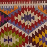 Small Oushak Multicolour Kilim Rug sk 1677