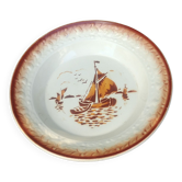 Plat de service creux de la faiencerie Saint Amand ML modèle Godefroy