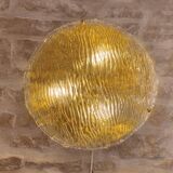 Large wall light / ceiling light in Murano glass, design by Carlo Scarpa, Venini.