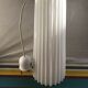 Former scandinavian design hanging opaline white draped made vintage hand