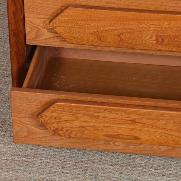 Commode vintage en orme massif, 1980