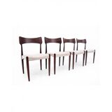 Round table with four chairs from the 1960s, Denmark.